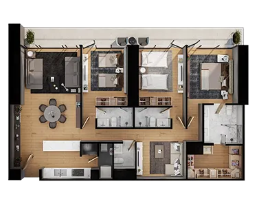 Plano arquitectónico del Prototipo E1